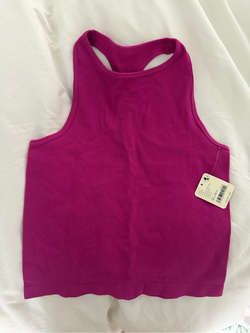 Free People Fuchsia Hayley racerback Brami M/L